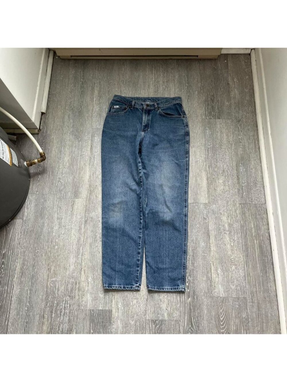 Navy Blue Vintage Denim Lee Relaxed / Straight Fit Jeans / Pants (W:30 Inches)